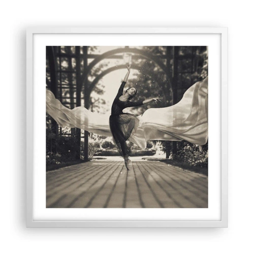 Poster in white frmae - Dance of the Garden Spirit - 50x50 cm