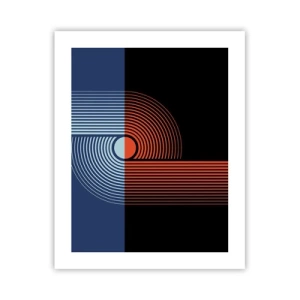 Poster - In a Geometrical Embrace - 40x50 cm