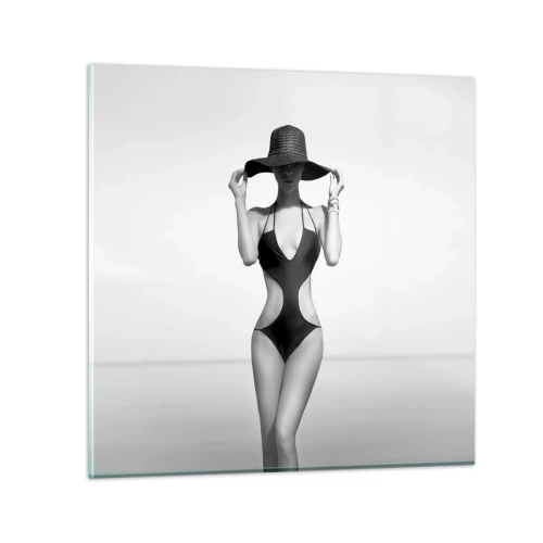 Glass picture - My Name Is: Elegance - 30x30 cm