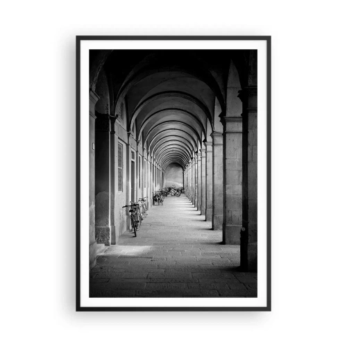 Poster in black frame - Under the Arcades - 70x100 cm