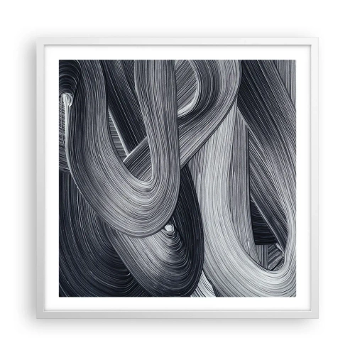 Poster in white frmae - Fluidity of Reality - 60x60 cm