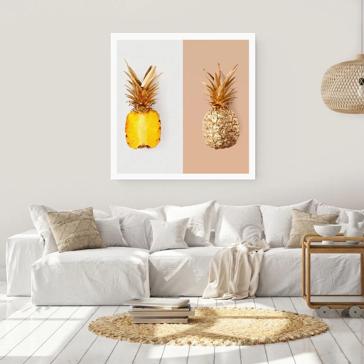 Poster - Pineapple for Us - 60x60 cm