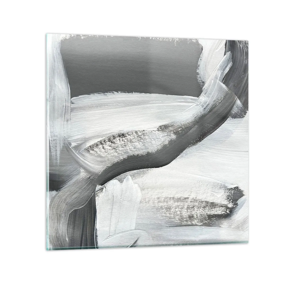 Glass picture - With a Decisive Move - 30x30 cm