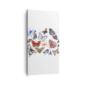 Canvas picture - Colourful Swarm - 65x120 cm