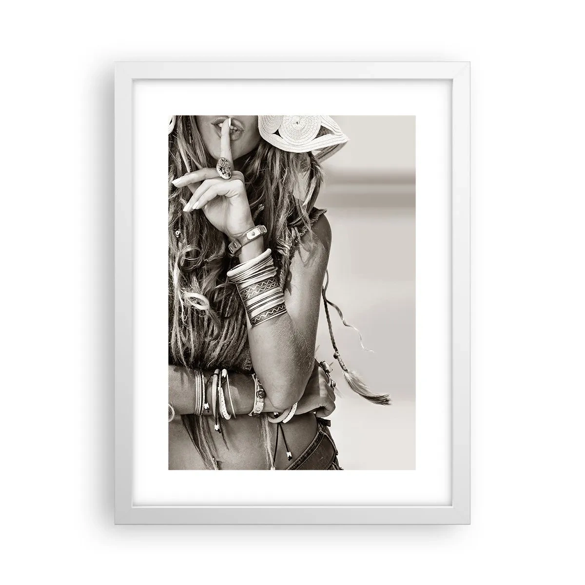 Poster in white frmae - Like a Girl - 30x40 cm