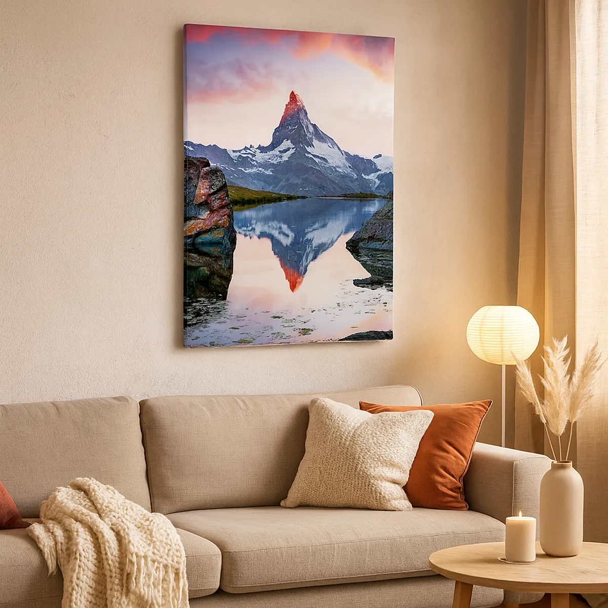 Canvas picture - Heart of the Mountains Is Hot - 50x70 cm