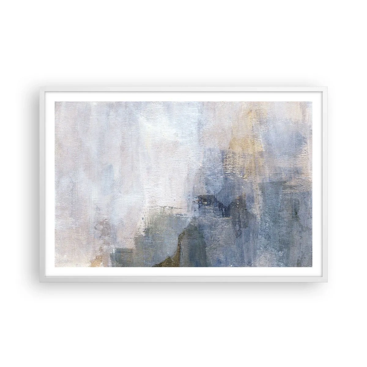 Poster in white frmae - Tones and Chords of Colours - 91x61 cm