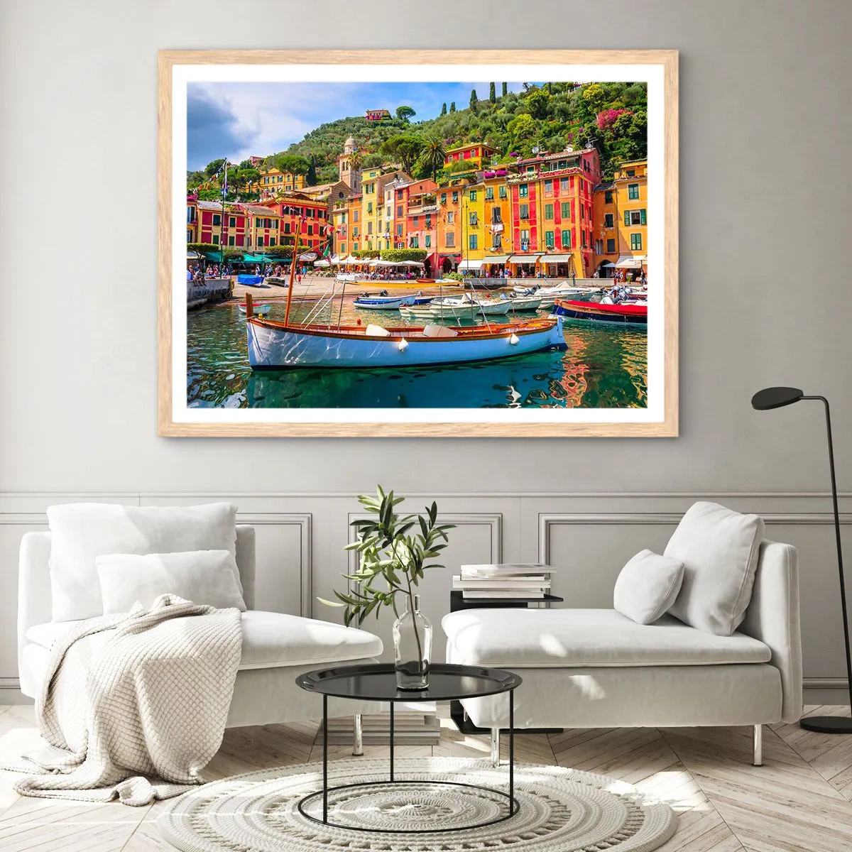 Poster in light oak frame - Italian Morning - 100x70 cm