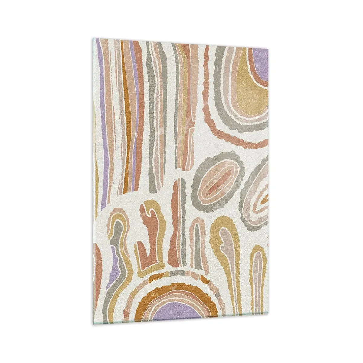 Glass picture - Colourful Cross-Sections - 80x120 cm