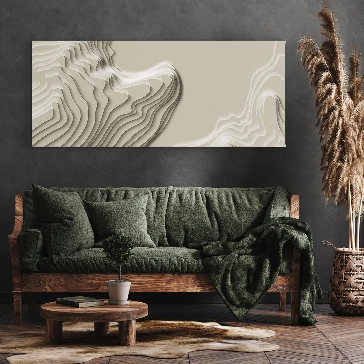 Canvas picture - Topography of Art. - 120x50 cm