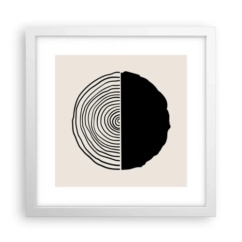 Poster in white frmae - Half-half - 30x30 cm
