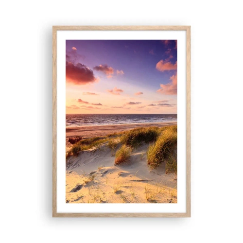 Poster in light oak frame - Air Smells of Summer - 50x70 cm