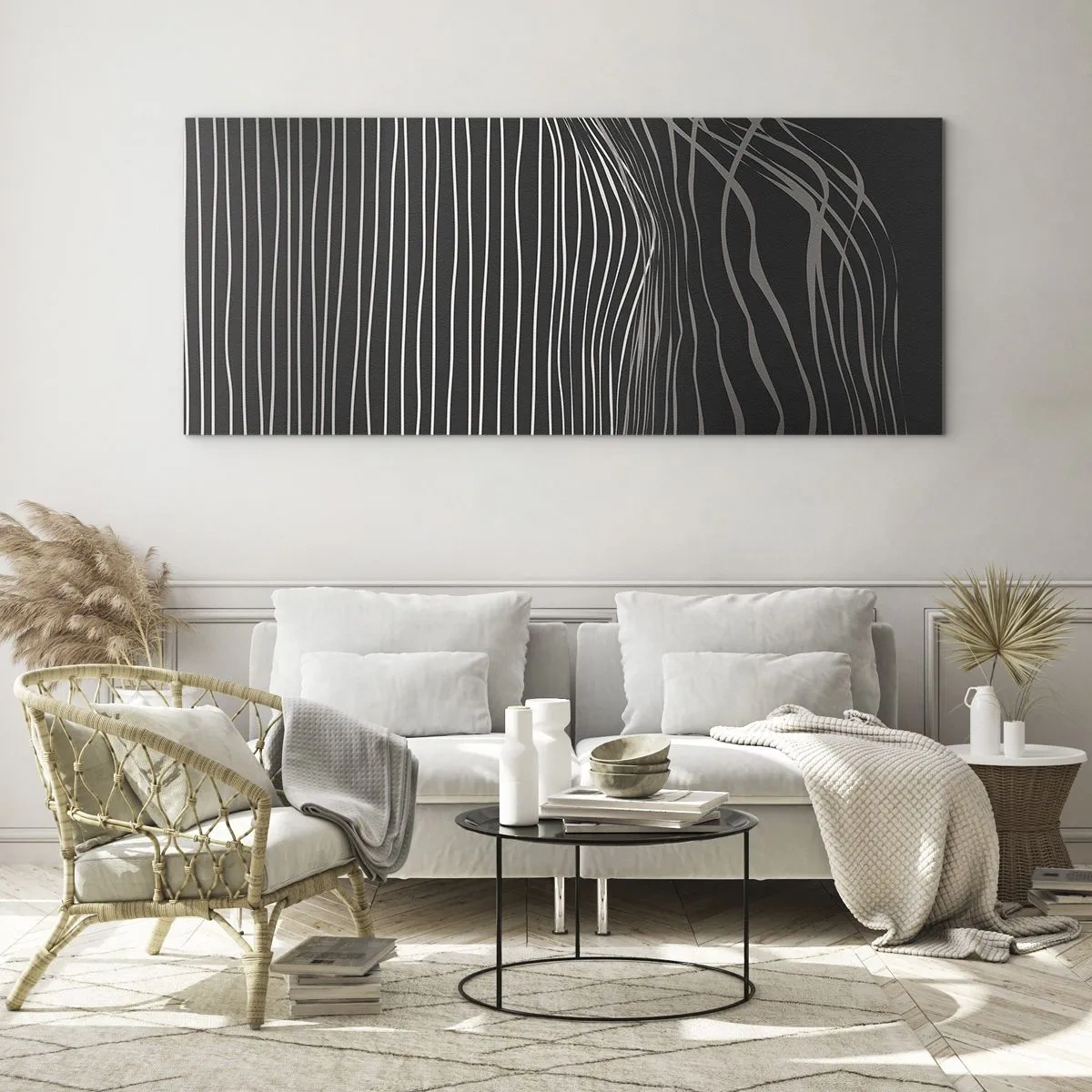 Glass picture - Rhythm and Accent - 120x50 cm