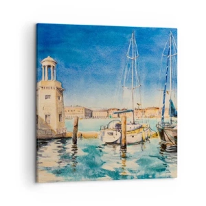 Canvas picture - Sunny Lagoon - 50x50 cm