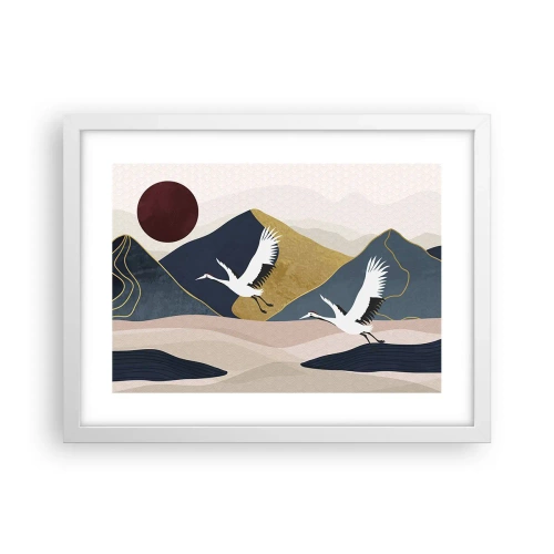 Poster in white frmae - Another Day Has Flown By - 40x30 cm