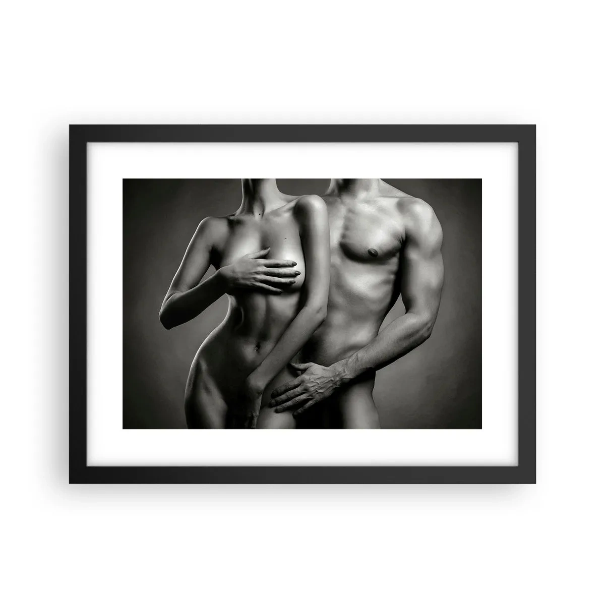 Poster in black frame - Adam and Eve - 40x30 cm