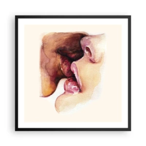 Poster in black frame - Like Night and Day, Earth and Heaven - 60x60 cm