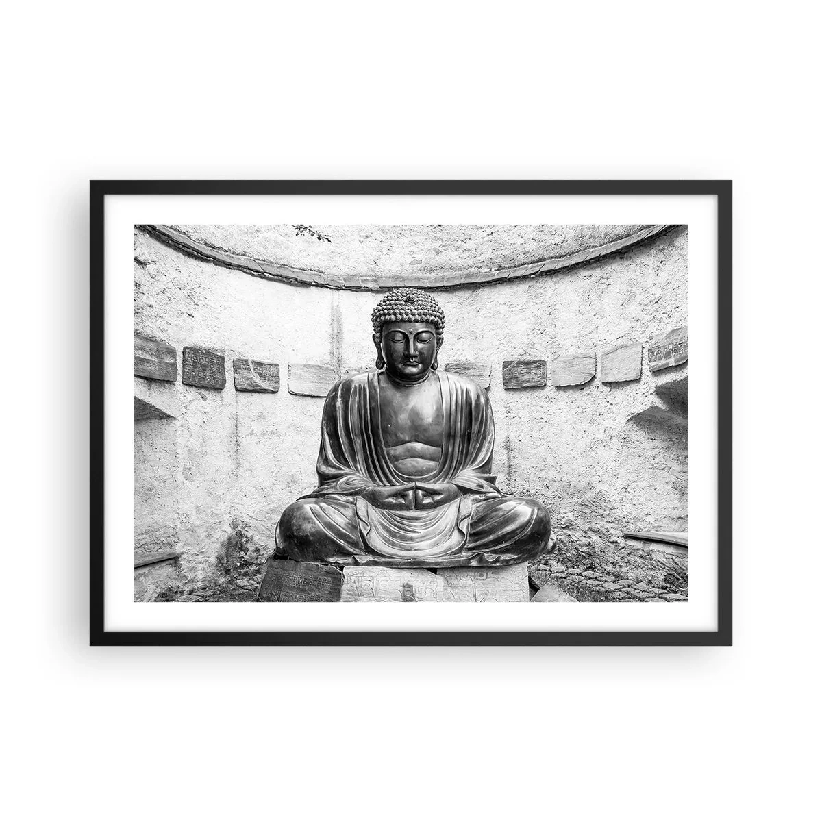 Poster in black frame - At the Source of Peace - 70x50 cm