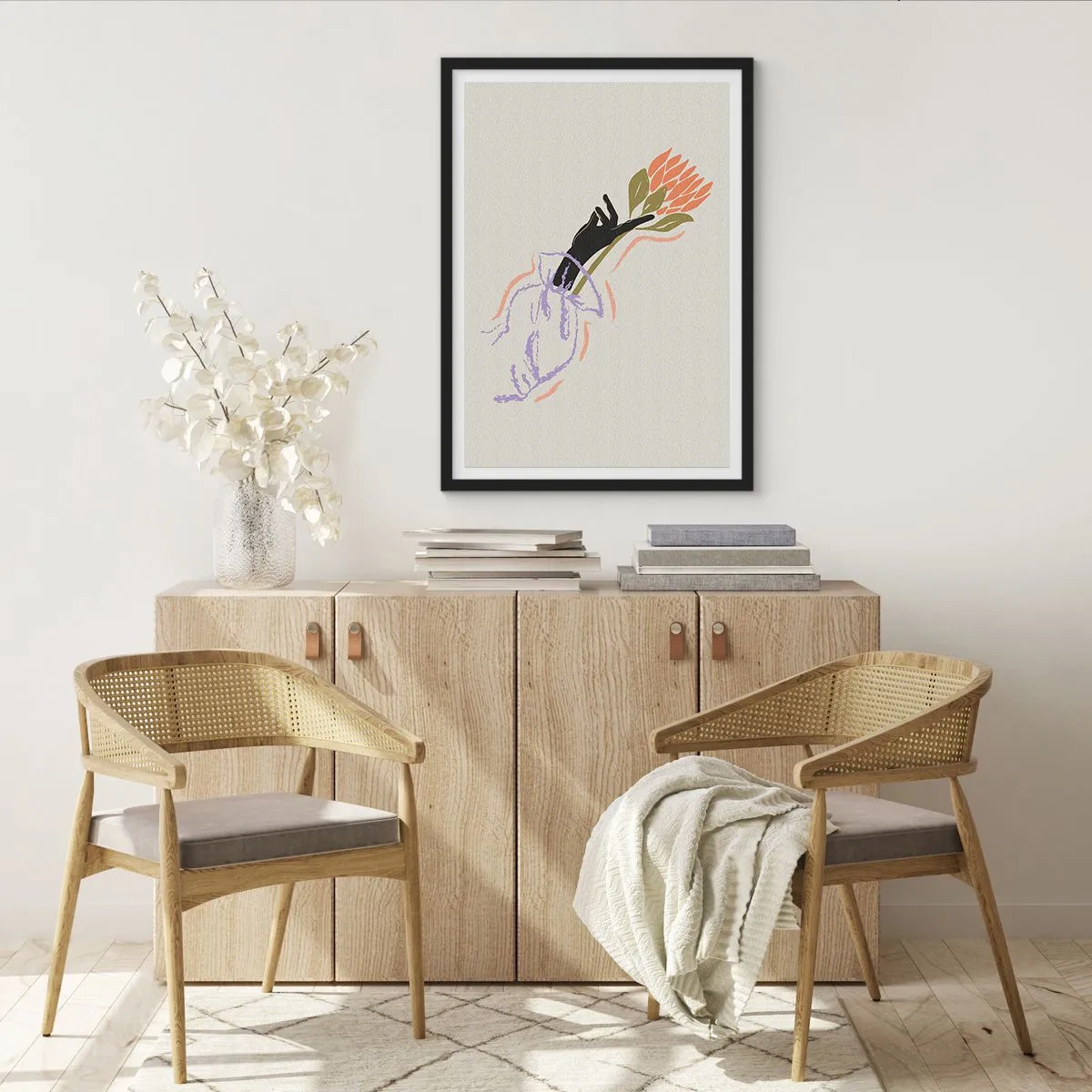 Poster in black frame - Sister Touch - 40x50 cm