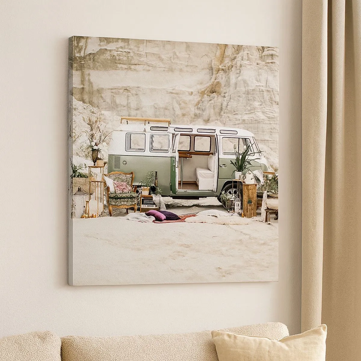 Canvas picture - Time to Start the Trip - 30x30 cm