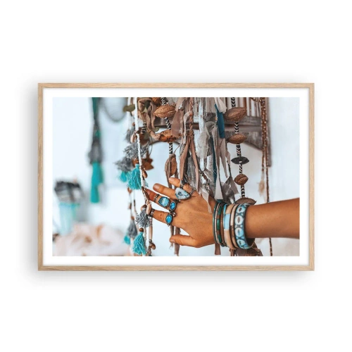 Poster in light oak frame - Local Treasures - 91x61 cm