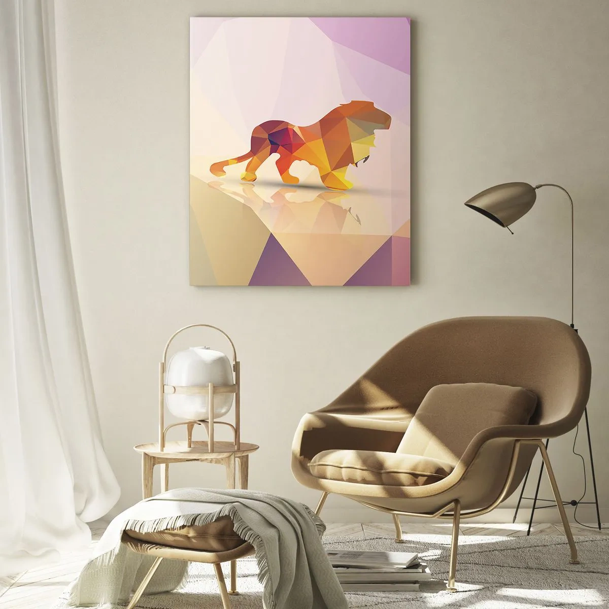 Glass picture - Diamond King - 50x70 cm