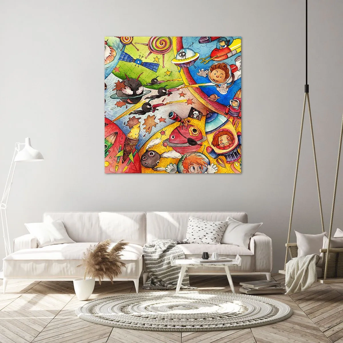 Canvas picture - Great Space Adventure - 50x50 cm