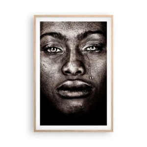 Poster in light oak frame - One Tear - 61x91 cm