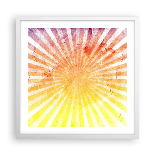 Poster in white frmae - Sunrises and Sunsets - 50x50 cm