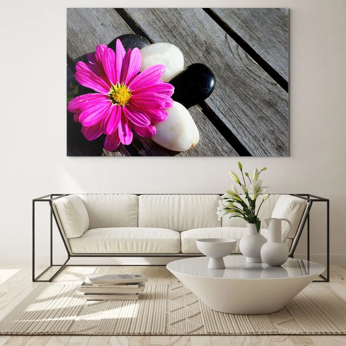 Glass picture - Rest on a Pier - 100x70 cm