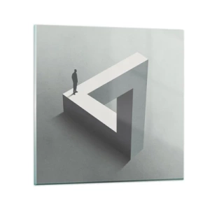 Glass picture - And Yet It Is Possible - 40x40 cm