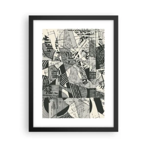 Poster in black frame - Dynamics of Contemporaneity - 30x40 cm