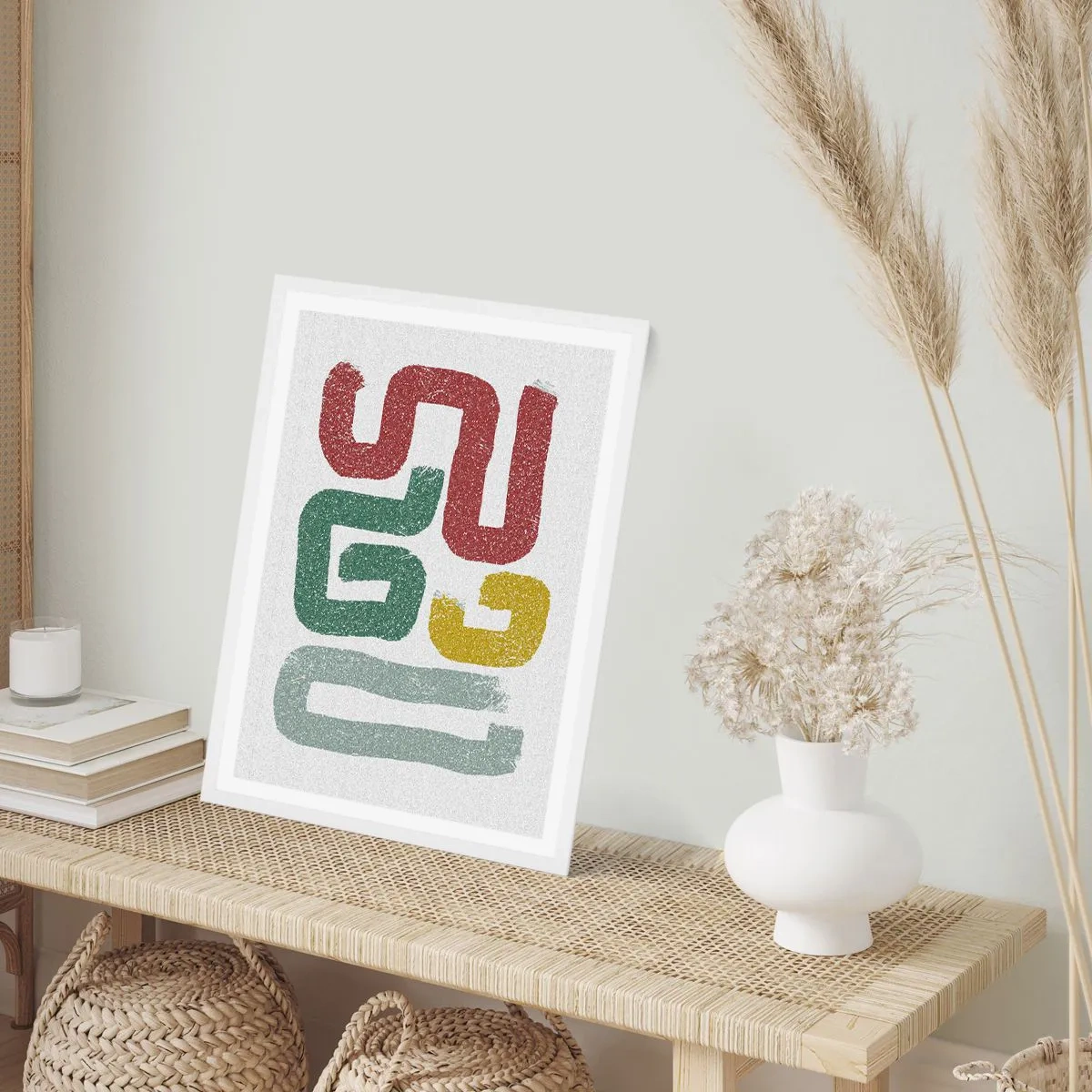 Poster in white frmae - In an Unknown Language - 61x91 cm
