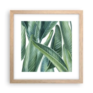 Poster in light oak frame - Only Green Itself - 30x30 cm