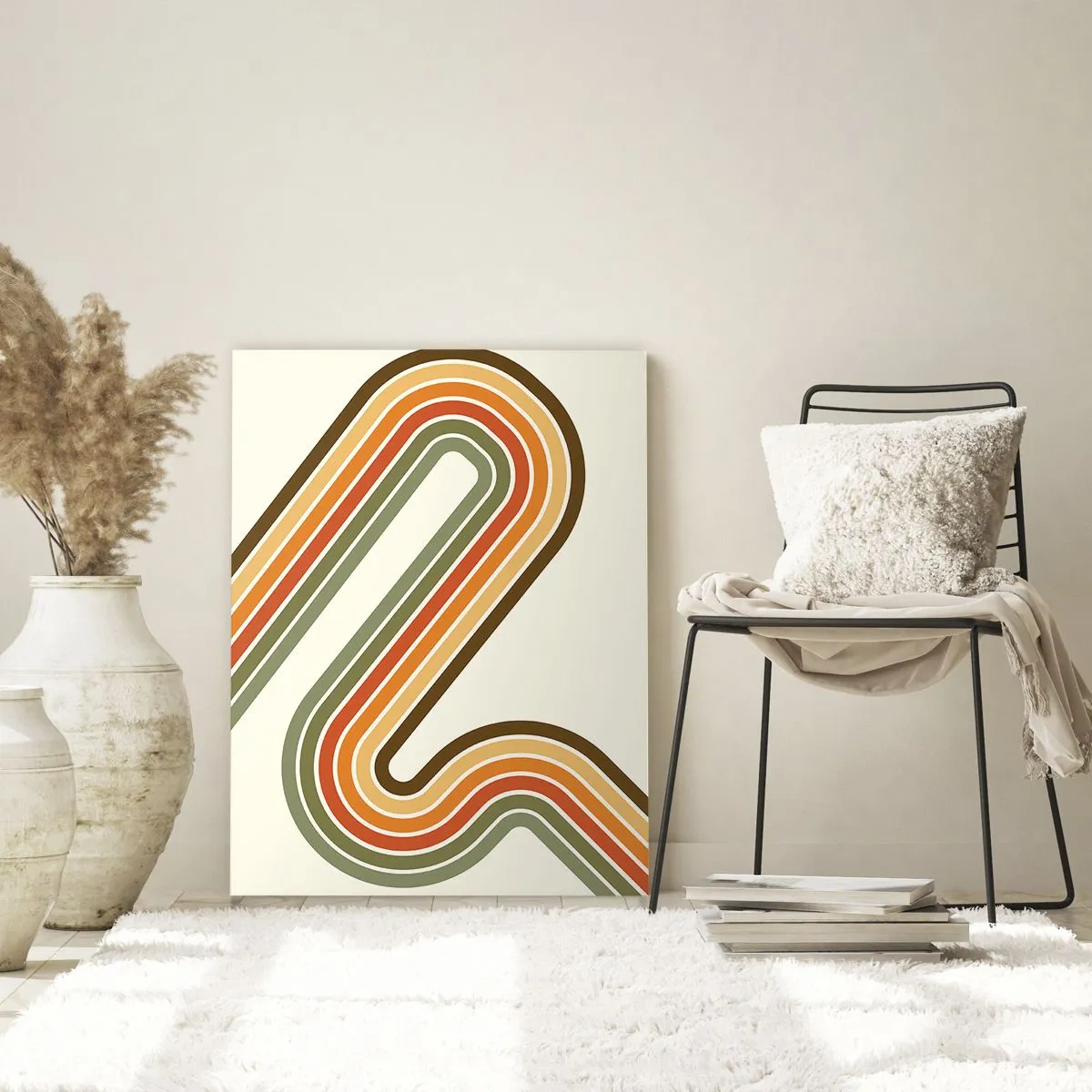 Glass picture - Zigzaging towards the Goal - 80x120 cm