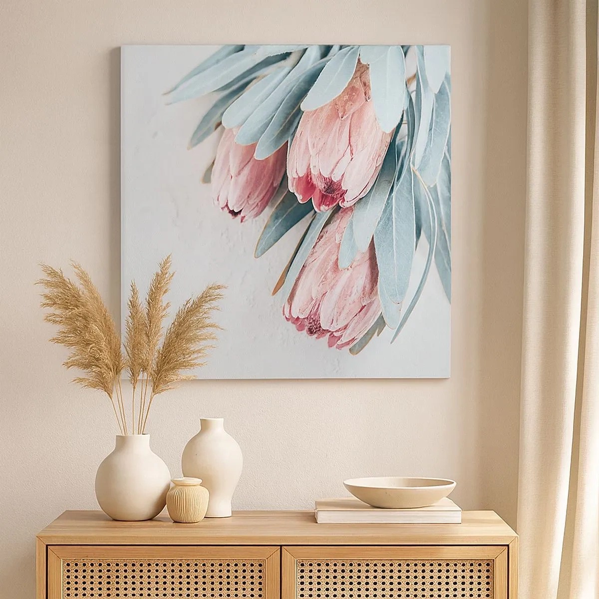 Canvas picture - Ashamed of Their Own Beauty - 30x30 cm