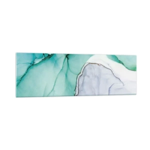 Glass picture - Study in Turquoise - 160x50 cm