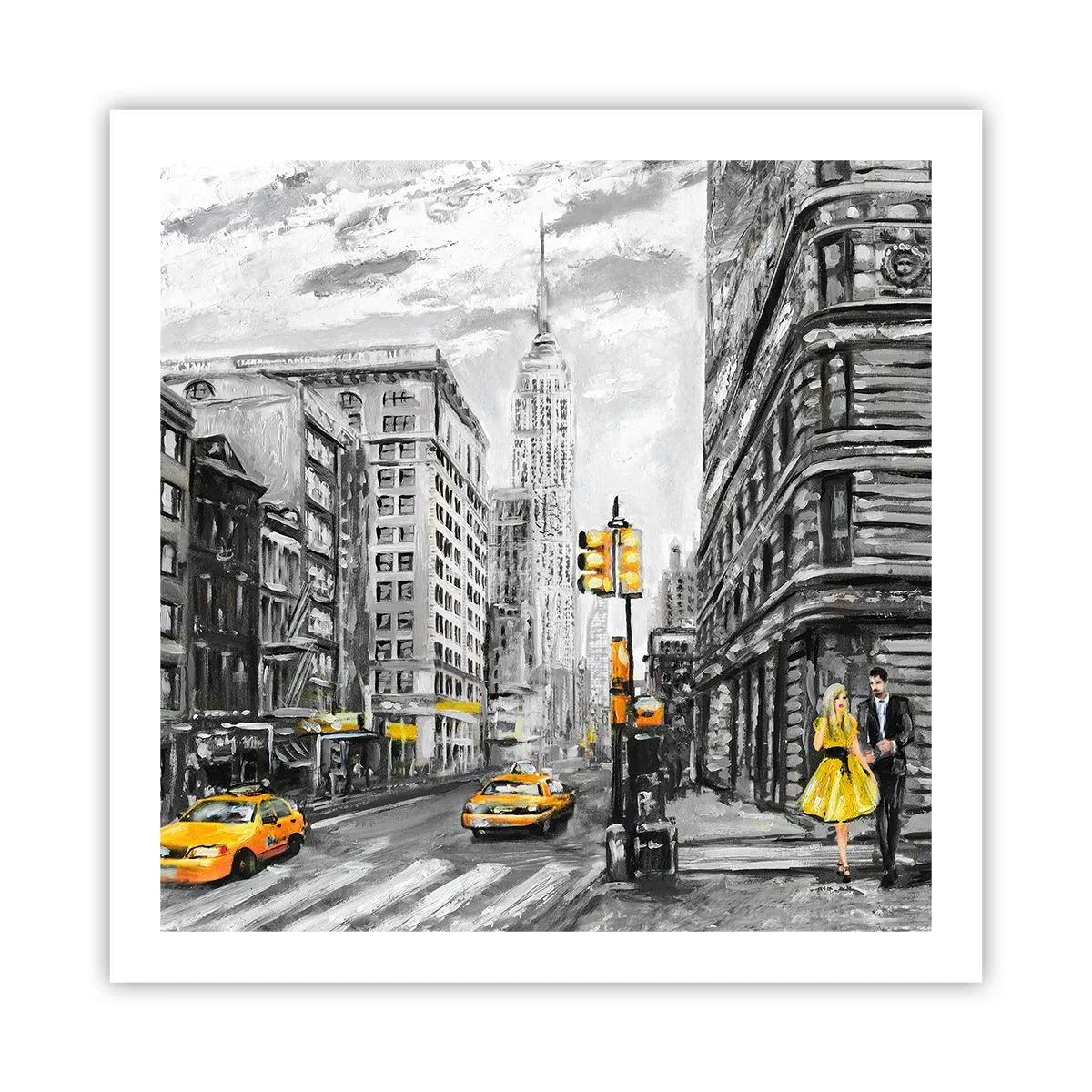 Poster - New York Tale - 60x60 cm