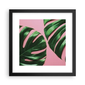 Poster in black frame - Green Rendezvous - 30x30 cm