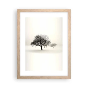 Poster in light oak frame - Winter Dream - 30x40 cm