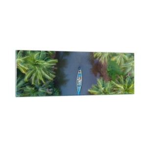 Glass picture - On Tropical Trail - 90x30 cm