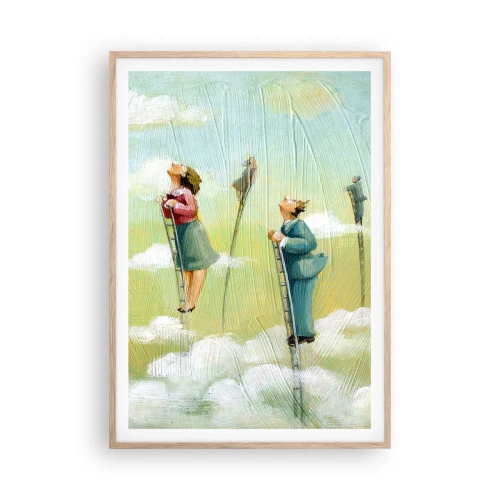 Poster in light oak frame - Following the Dream - 70x100 cm