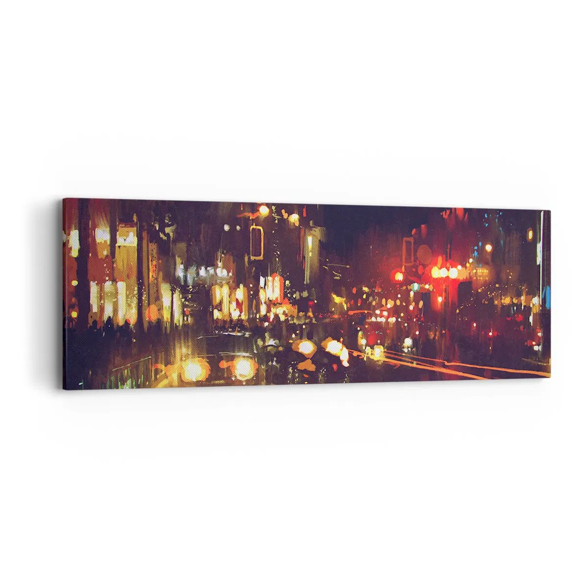 Canvas picture - Drowned in City Lights - 90x30 cm