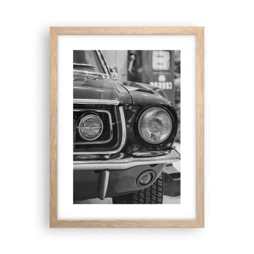 Poster in light oak frame - Rough Ride - 30x40 cm