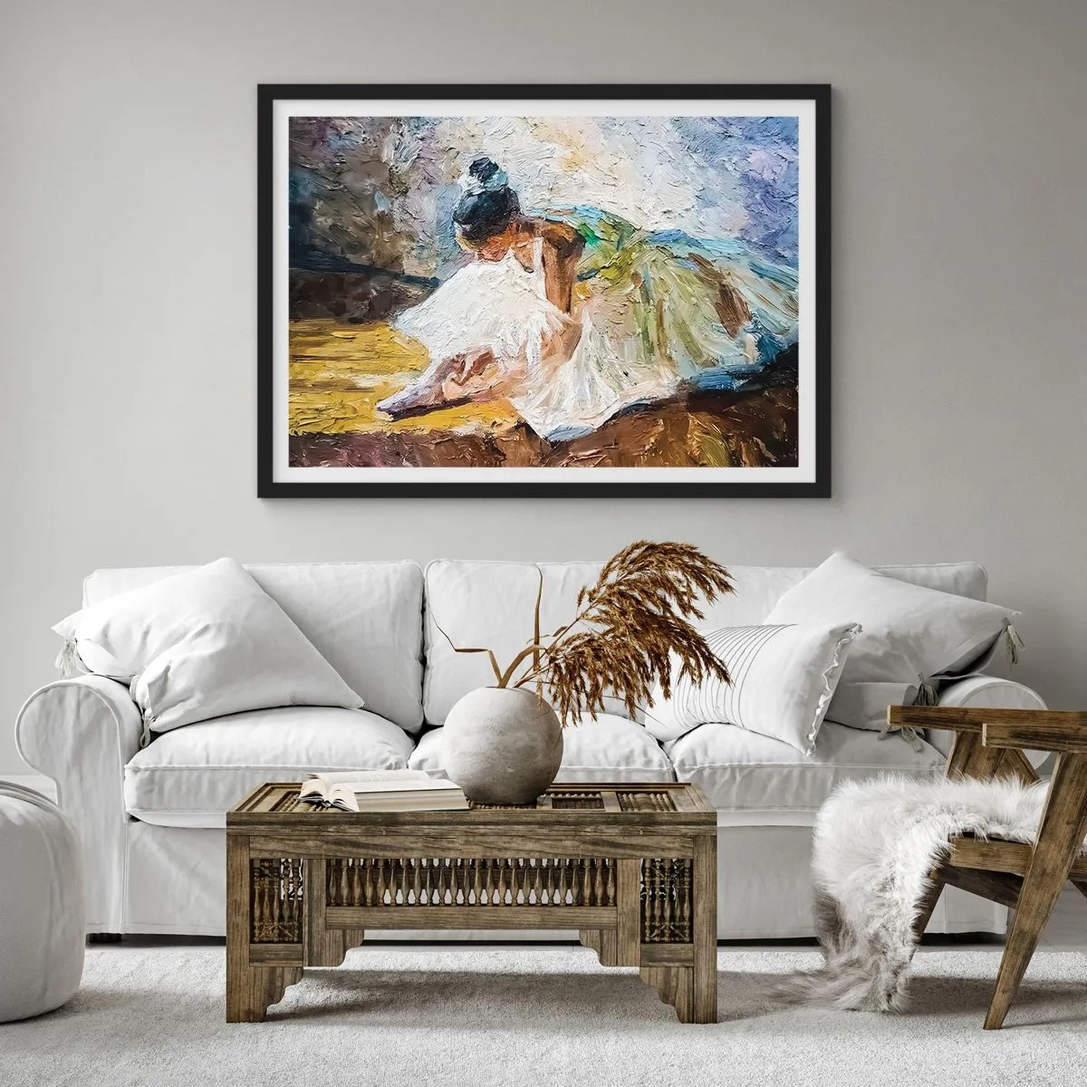 Poster in black frame - From Degas' Painting - 91x61 cm