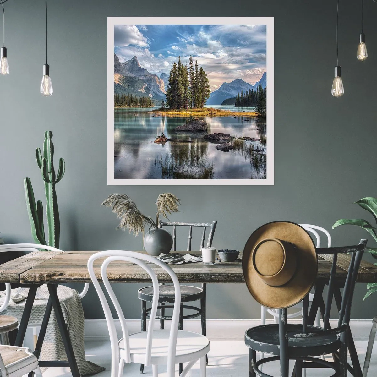 Poster - By Big and Clear Waters - 60x60 cm