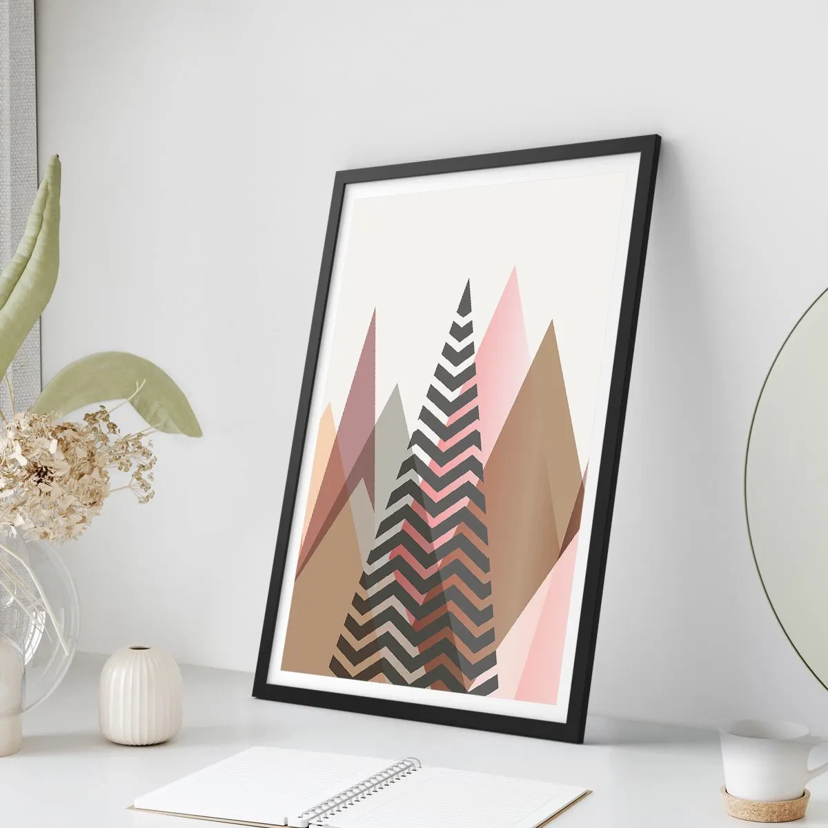 Poster in black frame - View of the Piramide - 40x50 cm