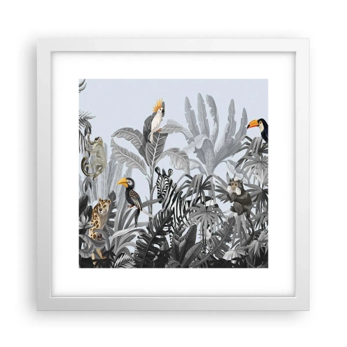 Poster in white frmae - African Fairy Tale - 30x30 cm