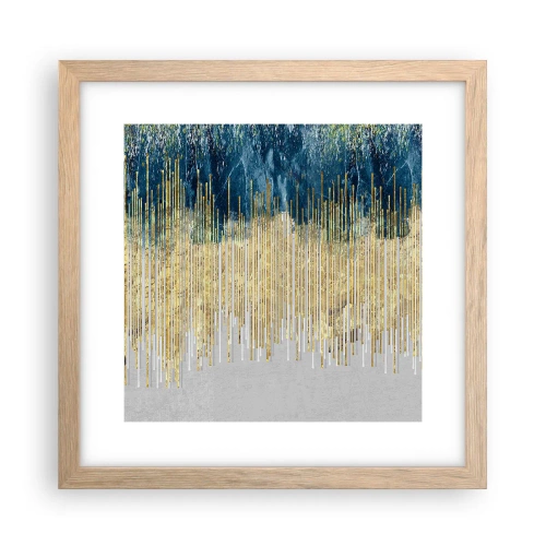 Poster in light oak frame - Glided Border - 30x30 cm