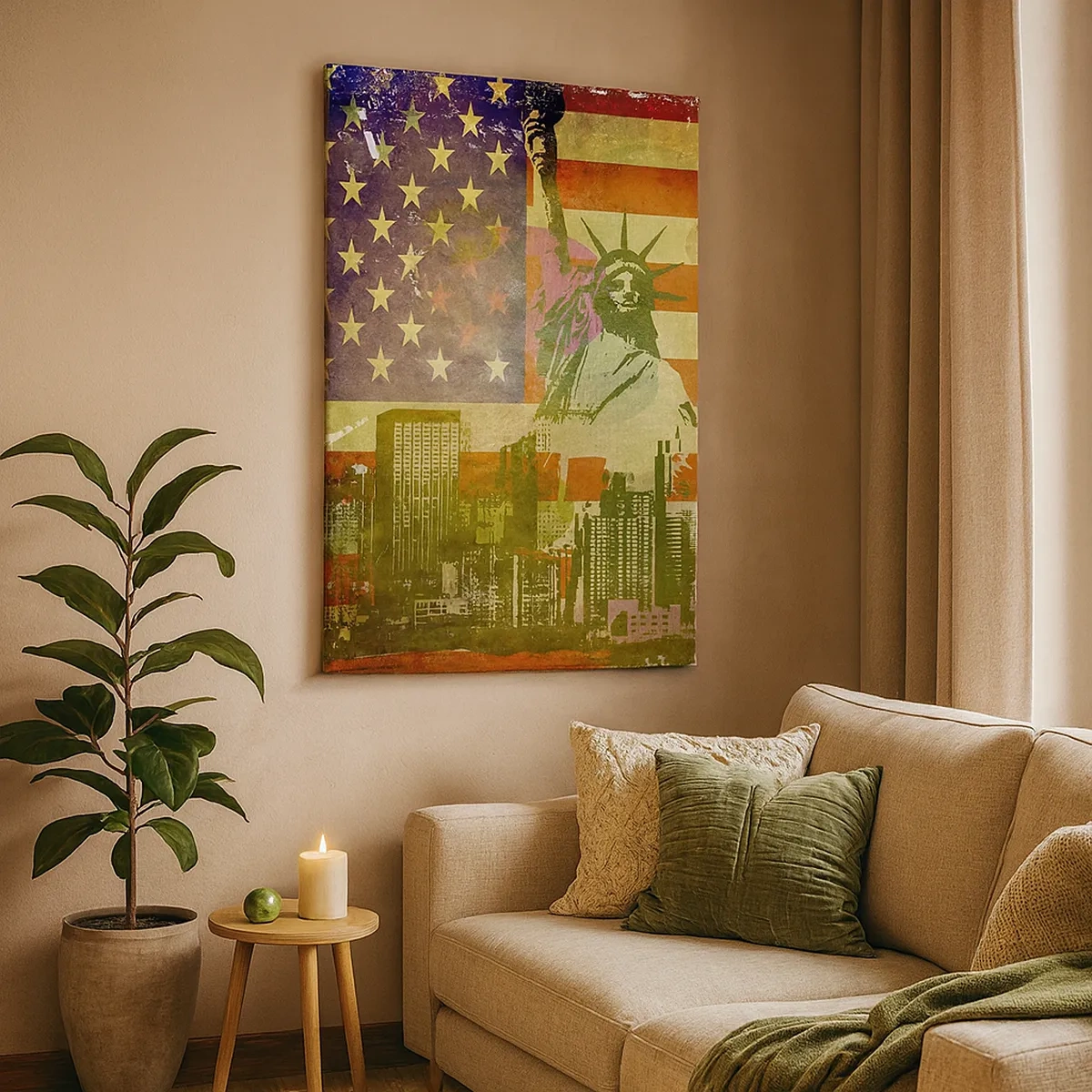 Canvas picture - Viva America! - 50x70 cm